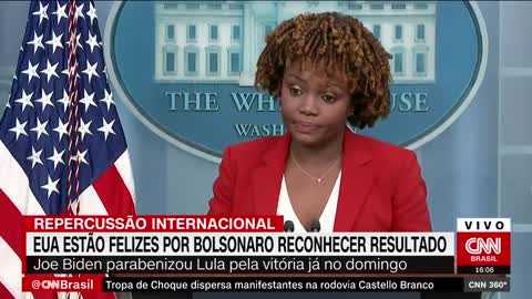 Estados Unidos estão felizes por Bolsonaro reconhecer resultado | CNN 360°