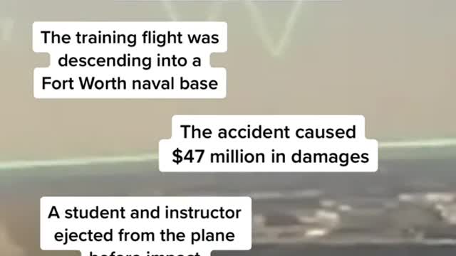 U.S. Navy jet hits bird and crashes into Texas homes