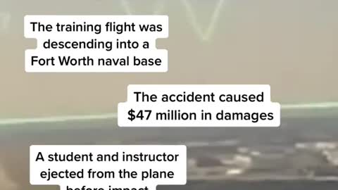 U.S. Navy jet hits bird and crashes into Texas homes