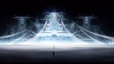 A girl appeared on the vast silver-white palace