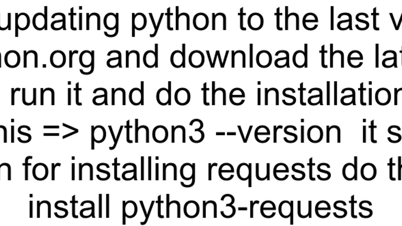 How to install python requests on macos