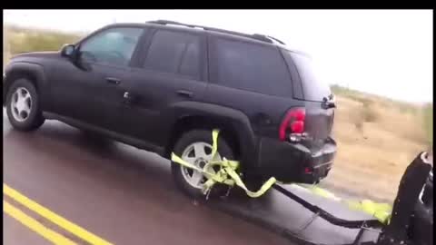 Police Grappler Stops a Car