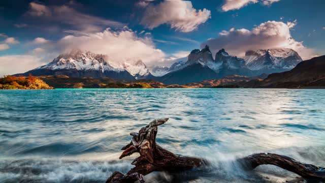 Dawn In Torres Del Paine Chile Loop Video (No Copyright)