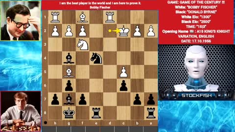 3 BRILLIANT MOVES IN ONE GAME !!! Game of the century bobby fischer vs donald byrne Chess strategy