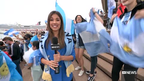 Thousands of Argentinian fans in Australia celebrate World Cup win ABC News