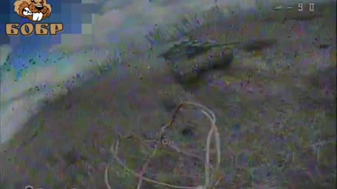 Russian FPV of the 71st regiment of the 42nd division destroyed Leopard tank of Ukrainian Army