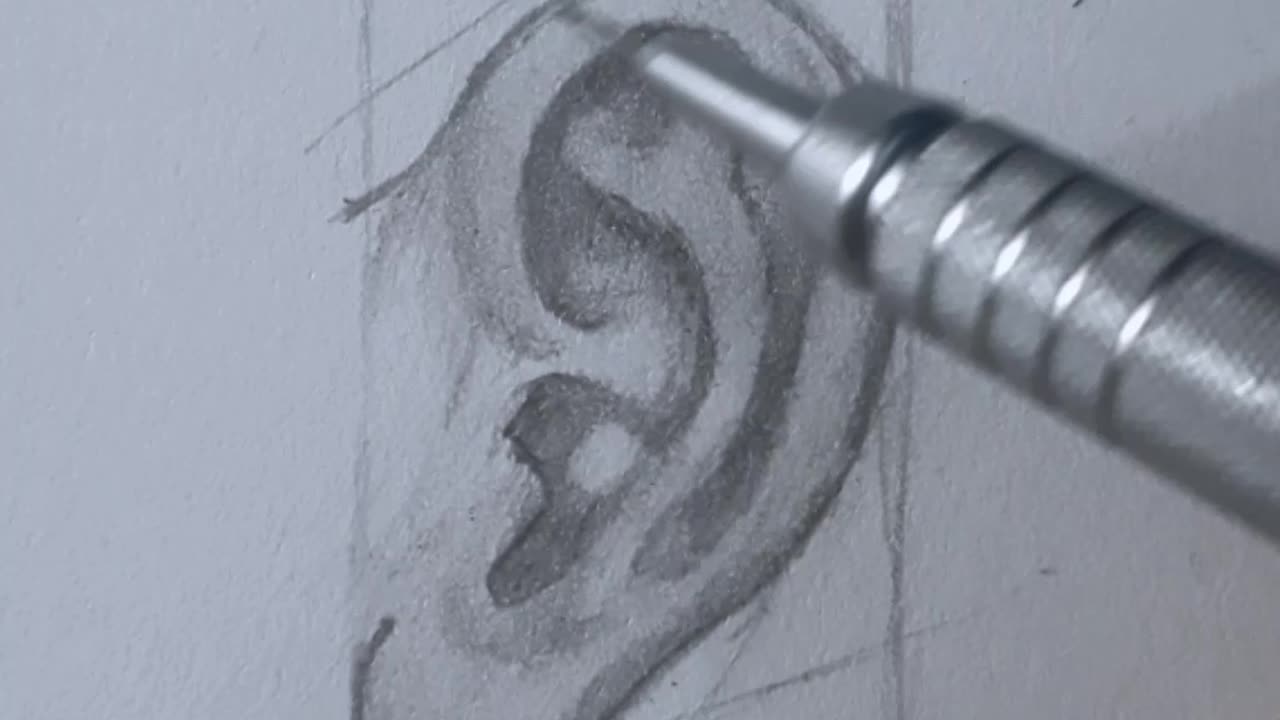 How to draw ear easy