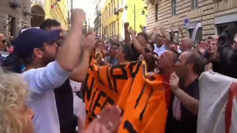 Naples Italy 🇮🇹 Anti Inflation, Anti EU, Anti Nato...With no work and nothing left to lose,