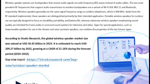 Wireless Speaker to Witness Significant Growth by Forecast