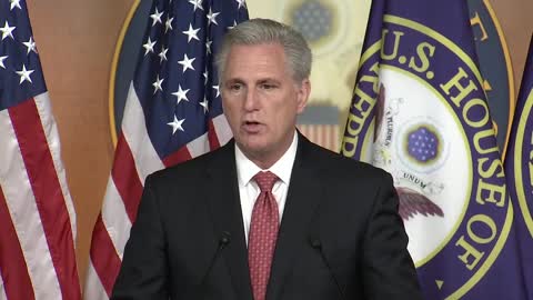 Kevin McCarthy holds a press briefing on Afghanistan withdrawal deadline. August 25, 2021