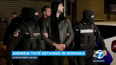 Andrew Tate detained in Romania on human trafficking charges