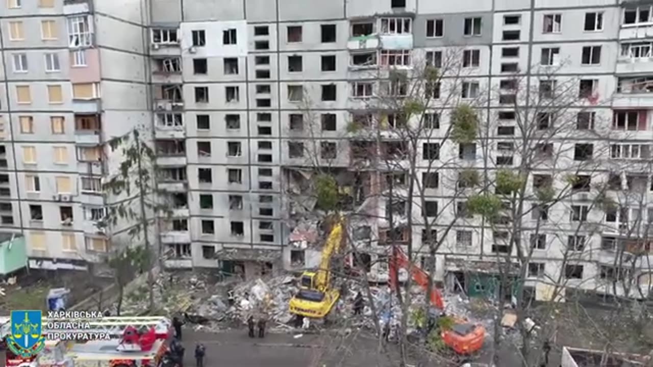 Video from a copter: rescue and search operations in Kharkiv continue for the