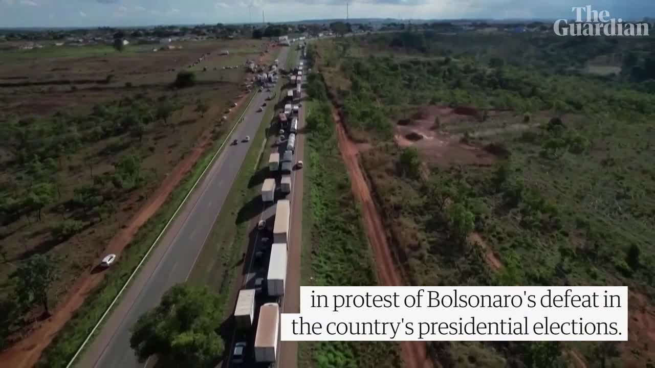 Brazil: Bolsonaro supporters block roads in protest against election defeat