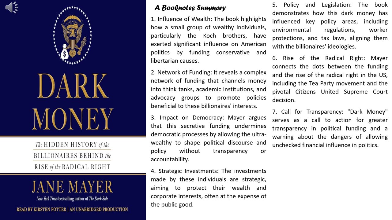 Dark Money: The Hidden History of the Billionaires Behind the Rise of the Radical Right