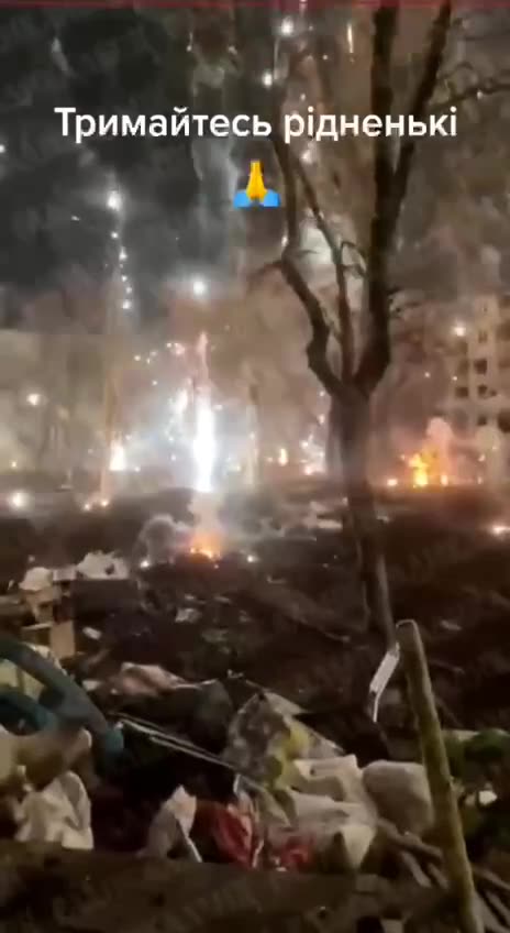 Ukrainian thermal shelling of incoming Russian Colaition troops in Bakhmut