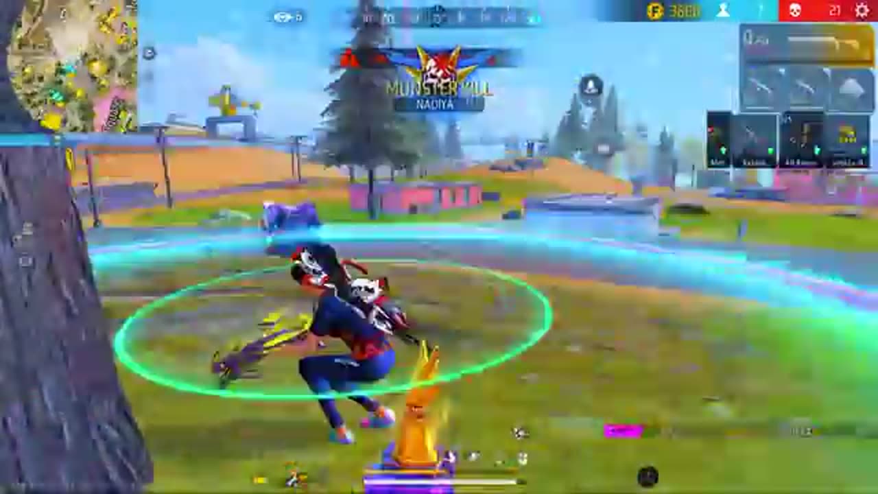 Solo vs squad free fire max gameplay