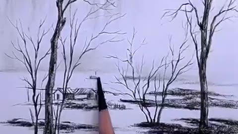 Amazing Drawing videos Drawing tutorial Drawing Ideas about Dead Trees