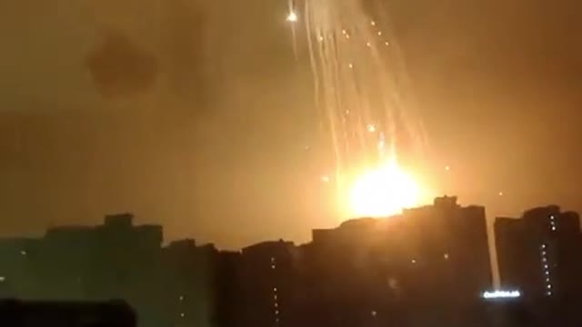 Ukrainian Air Defense Turns Russian Warplane Into Huge Fireball Over Kyiv - Oleksiy Honcharenko