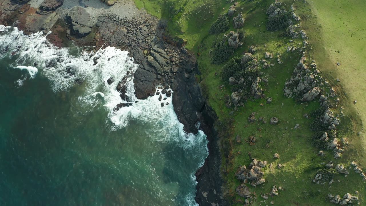 4k Hill View Beach- Paradise Of Ocean|| ocean waves ocean eyes