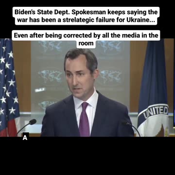 WTF??? State Dept Spox Says Ukraine is a strategic failure...