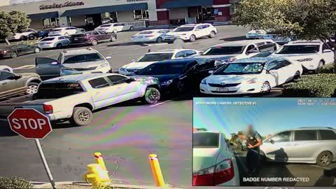 BODYCAMS: Suspect Opens Fire With Cops In Shopping Center Parking Lot In California