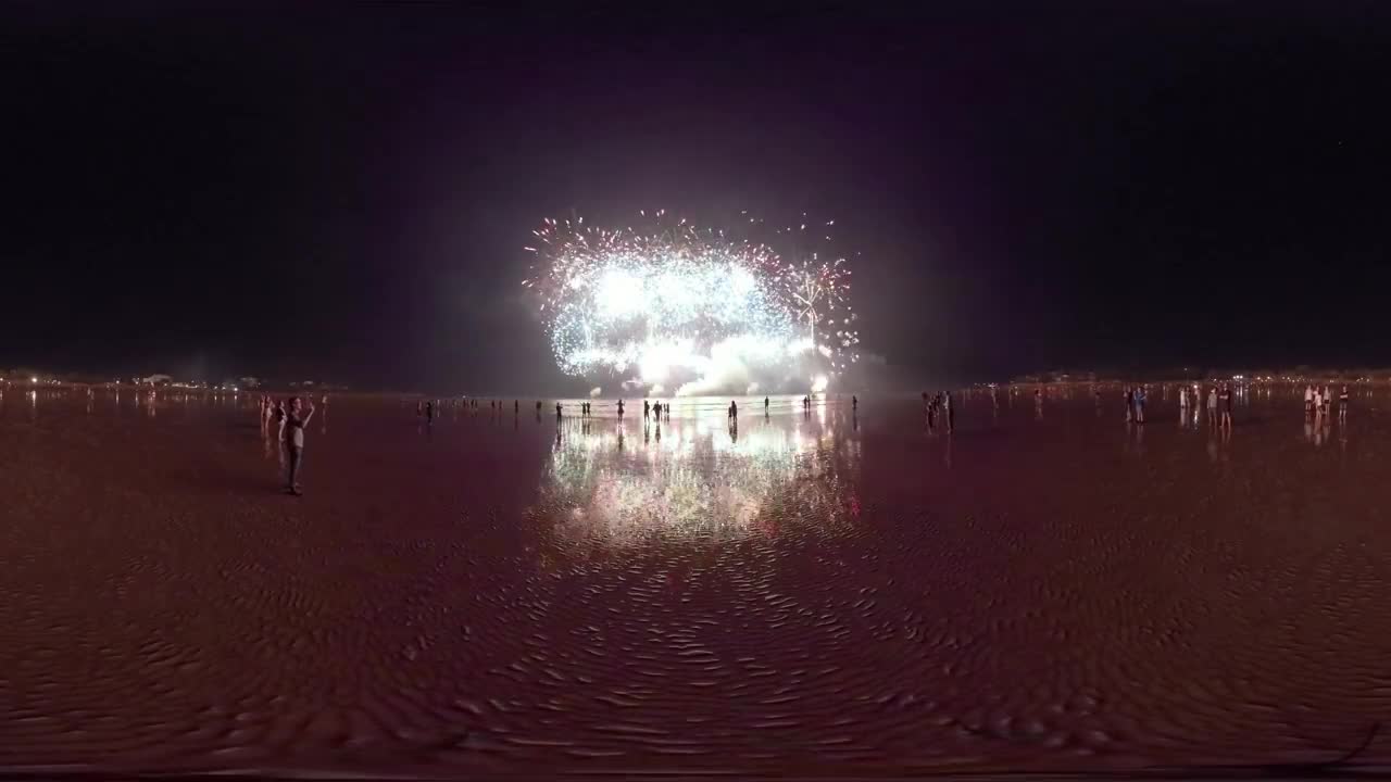 Territory Day fireworks in 360 degrees