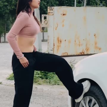 Beautiful girl in jeans