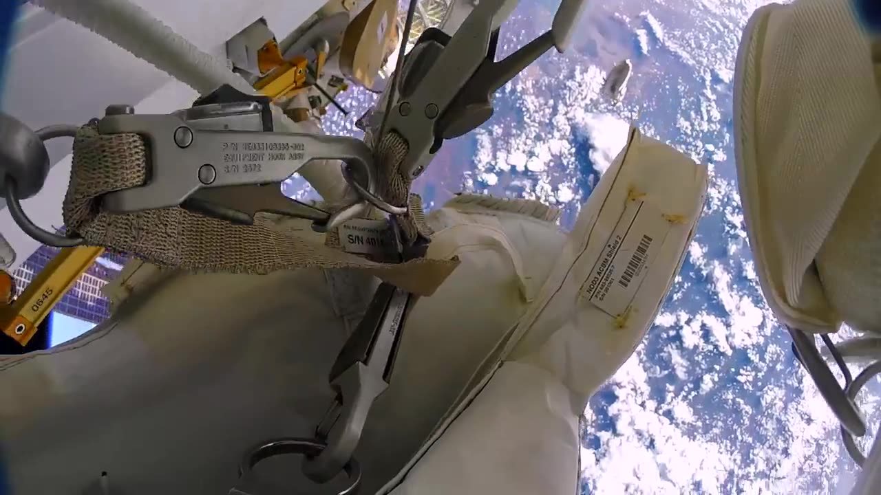 Astronauts accidentally lose a shield in space (GoPro 8K)