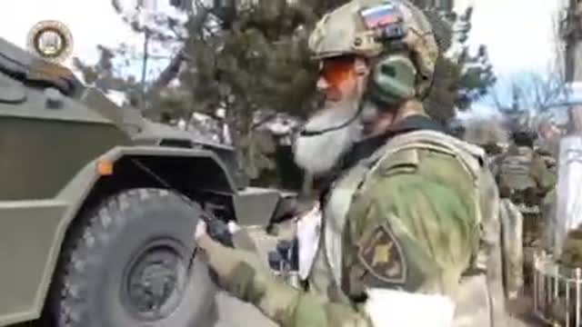 Chechen special forces in Mariupol