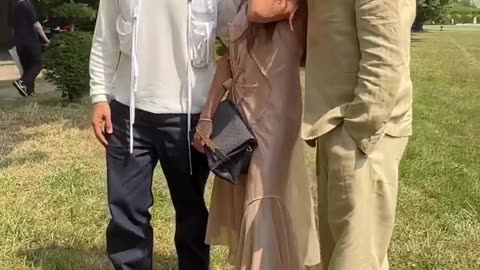 The Beckhams at JACQUEMUS show at Chateau de Versailles in Paris, France 🇫🇷