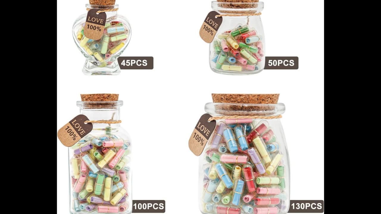 Capsule Letters Message in a Bottle Glass – A Heartfelt Gift for Every Occasion