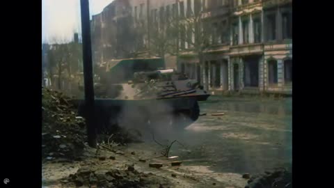 Aachen Combat Footage in Color WW2