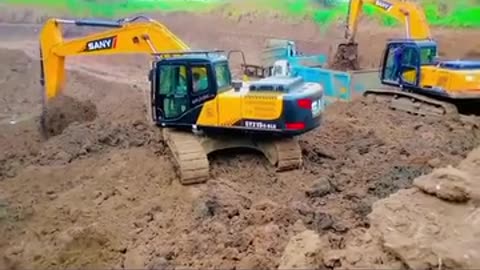 Excavator masin Mitty loding