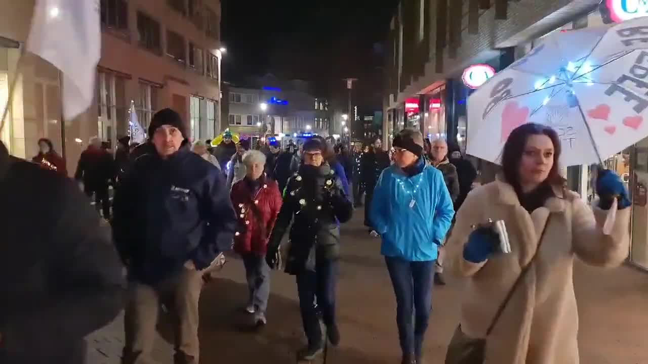 Torchlight for freedom tonight in Kerkrade, big turnout!