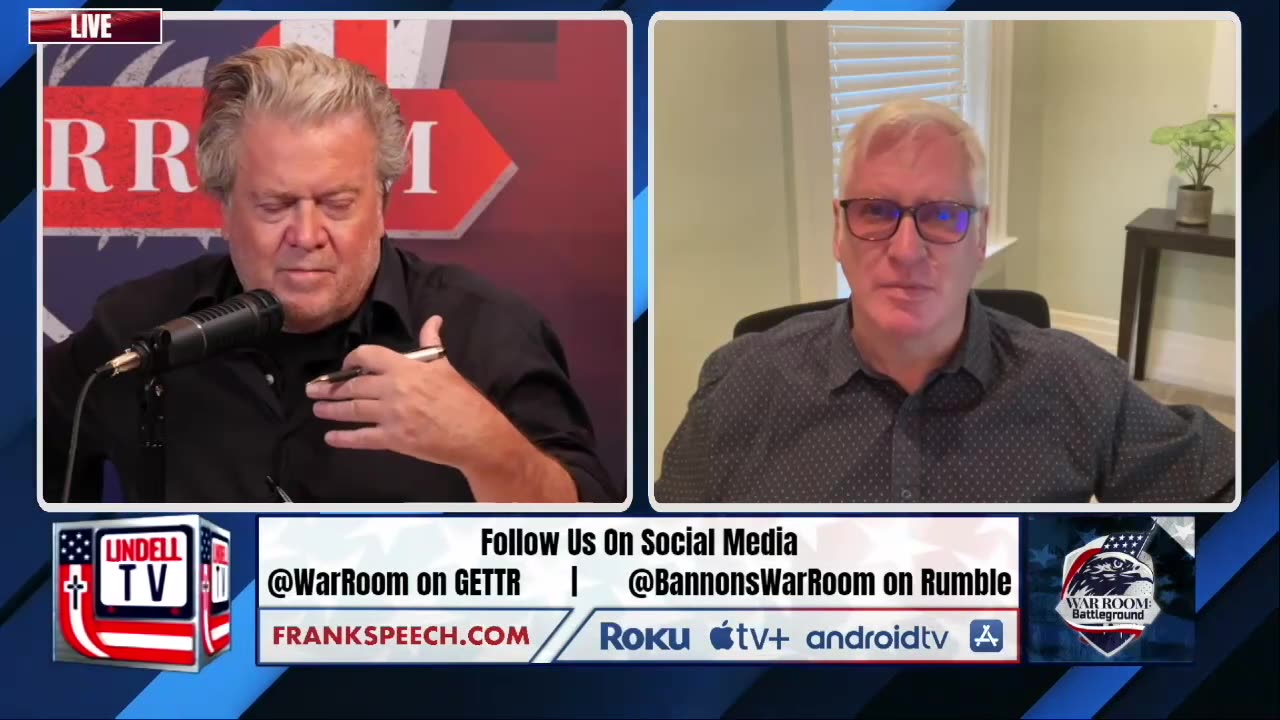 Steve Bannon Talks FBI Headquarters.