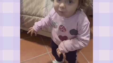 Cute baby dance 💃 rate her lovely little girl dance