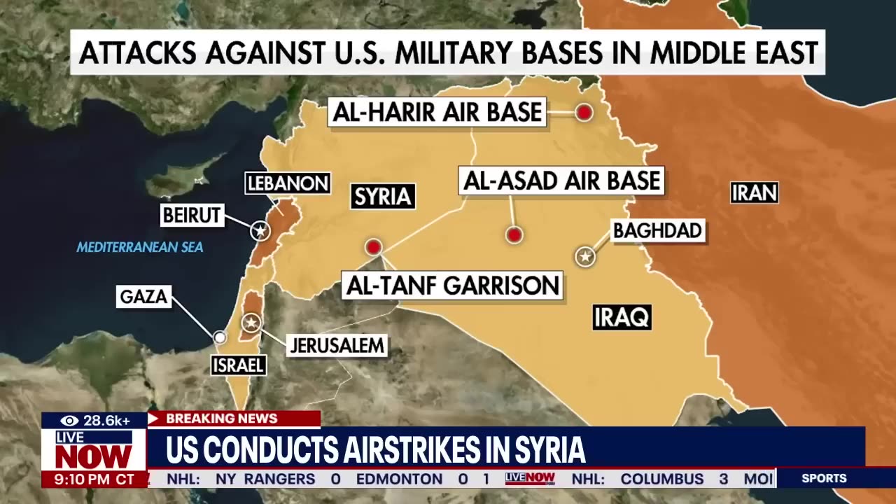 U.S. airstrike in Syria Biden order attack on Iranian backed groups #fox #NEWS