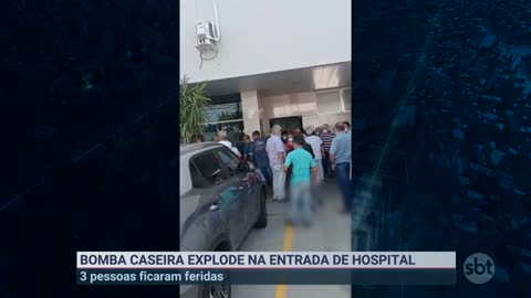 Bomba caseira explode em hospital e atingido tem mão amputada