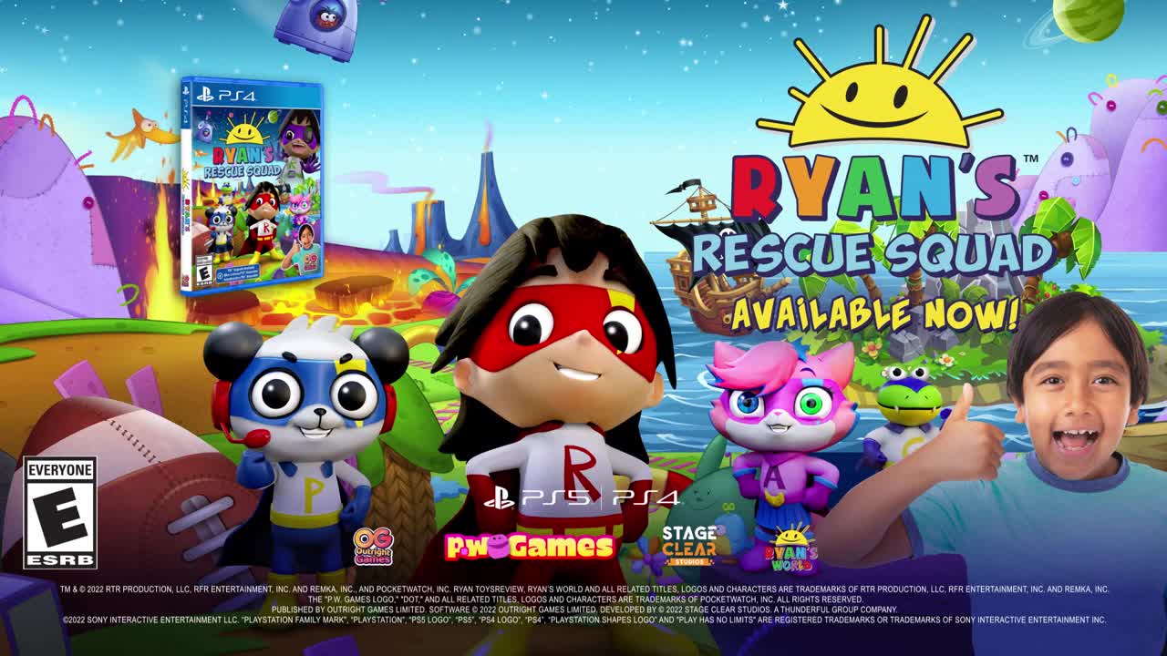 Ryan's Rescue Squad - Launch Trailer PS4