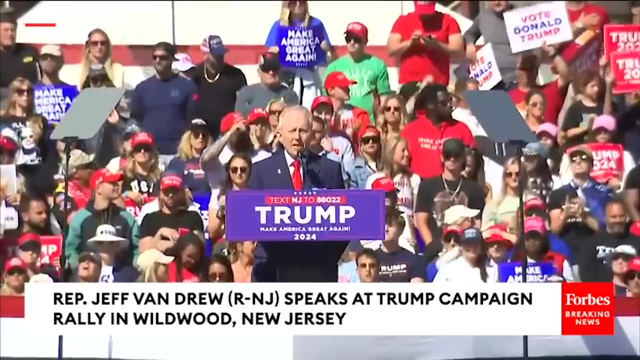 Jeff Van Drew At NJ Trump Rally- Modern Dems Do Not 'Represent The Democratic Party Of Our Parents'