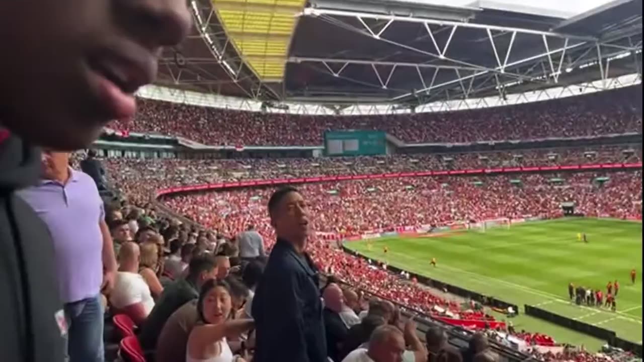 Speed gets attacked at Wembley watching the FA Cup final