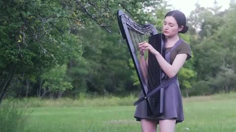 The Sound of Silence | Simon & Garfunkel (Harp Cover)