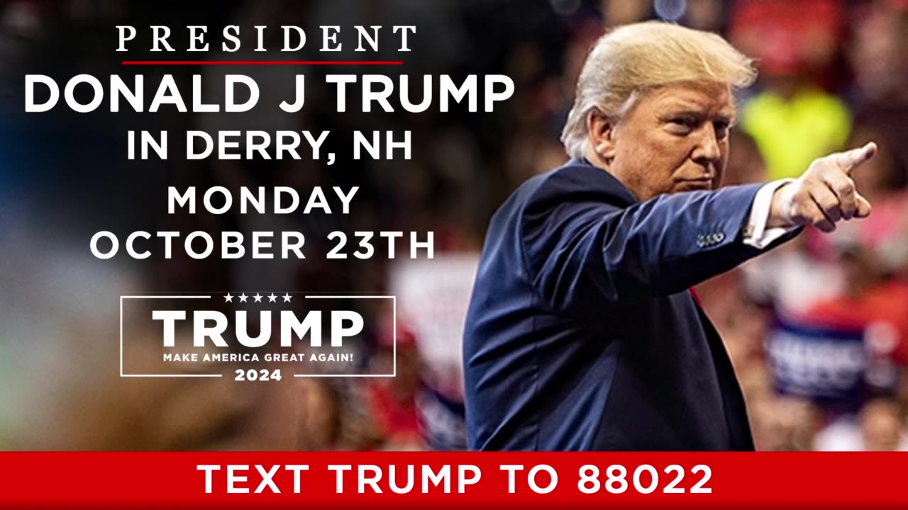 WW3 Update: President Trump in Derry, NH on the SWAMP O'Biden Destruction on US 2 hr