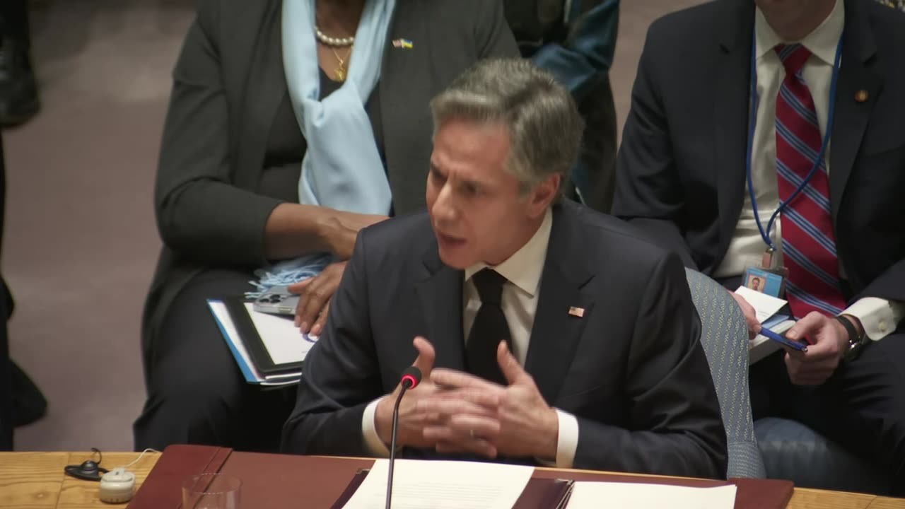 Secretary of State Blinken: ‘If we abandon Ukraine, we abandon the UN charter’