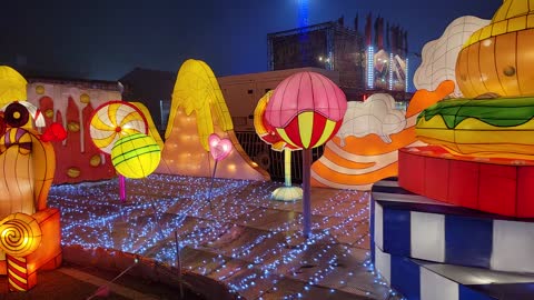 Magical Winter Lights sweets light display