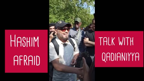 Hashim is afraid to talk with qadianiyya live in speakers corner london