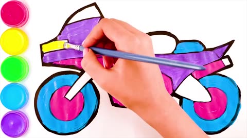 Draw and Colour A Bike