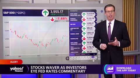 Stocks waver as investors eye Fed rate commentary