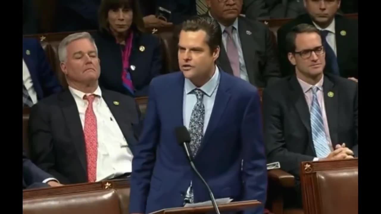 The *REAL* reason the House just dropped an "ethics report" on Matt Gaetz.