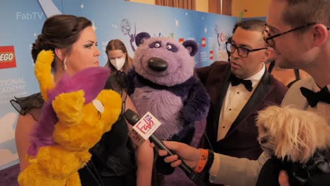 Donkey Hodie and Purple Panda Interview from the Childrens & Family Emmys Red Carpet